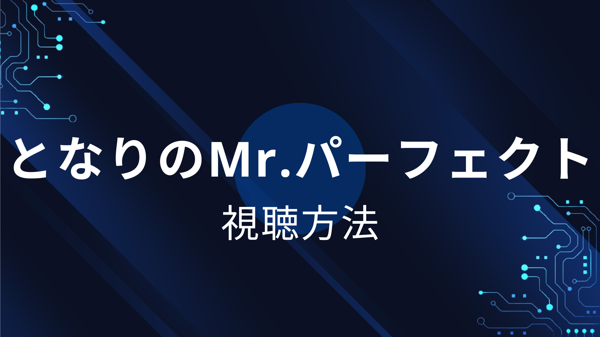 となりのMr.パーフェクト